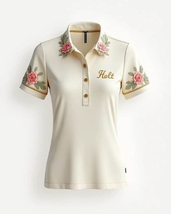 Polo femme floral